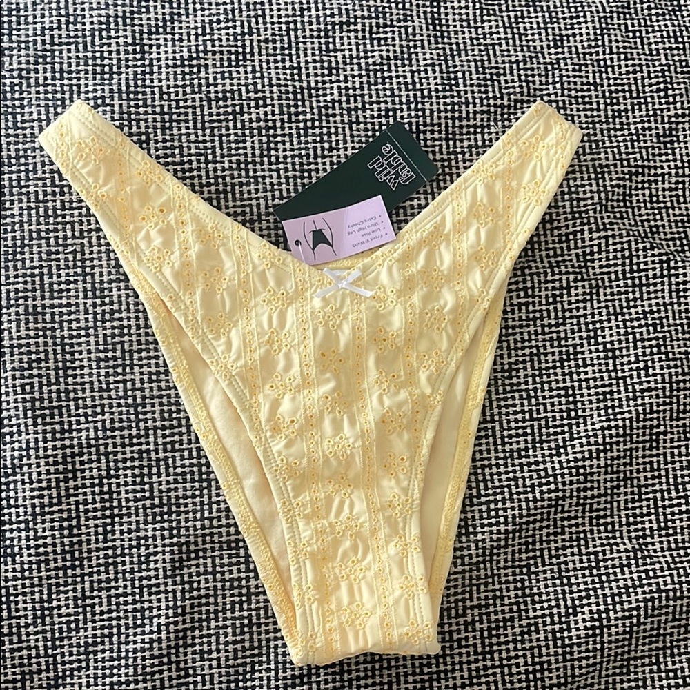 NWT Wild Fable Butter Yellow Swimsuit Bottoms
